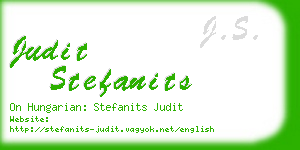 judit stefanits business card